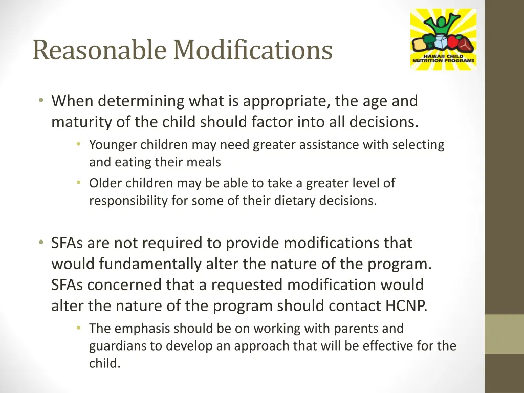 reasonable modifications 2