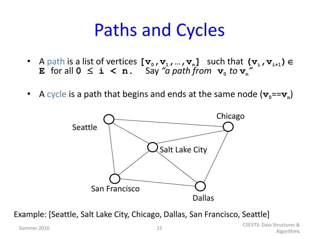 paths and cycles
