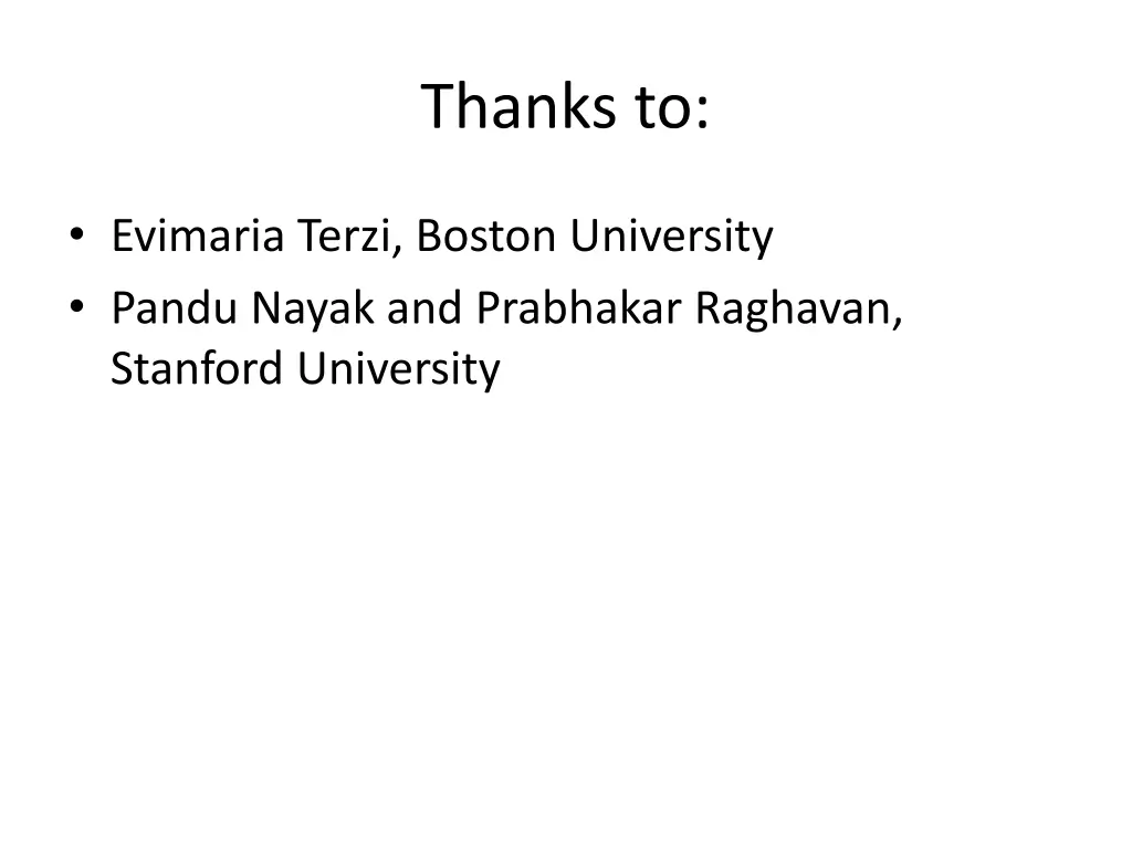 thanks to