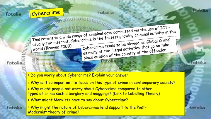 do you worry about cybercrime explain your answer