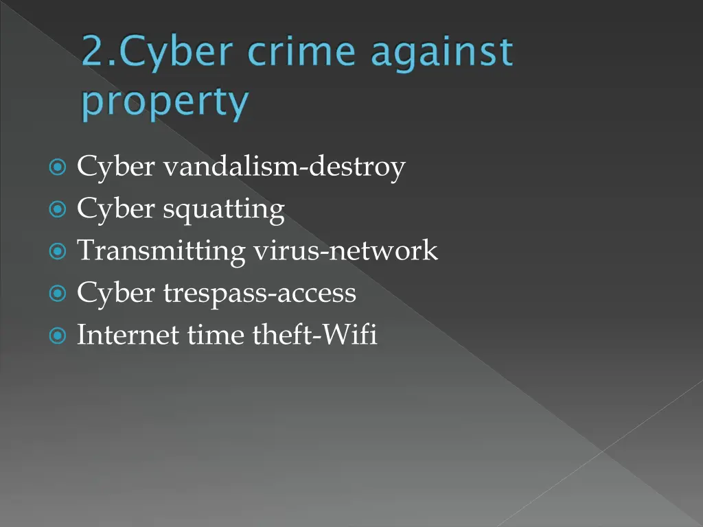 2 cyber crime against property