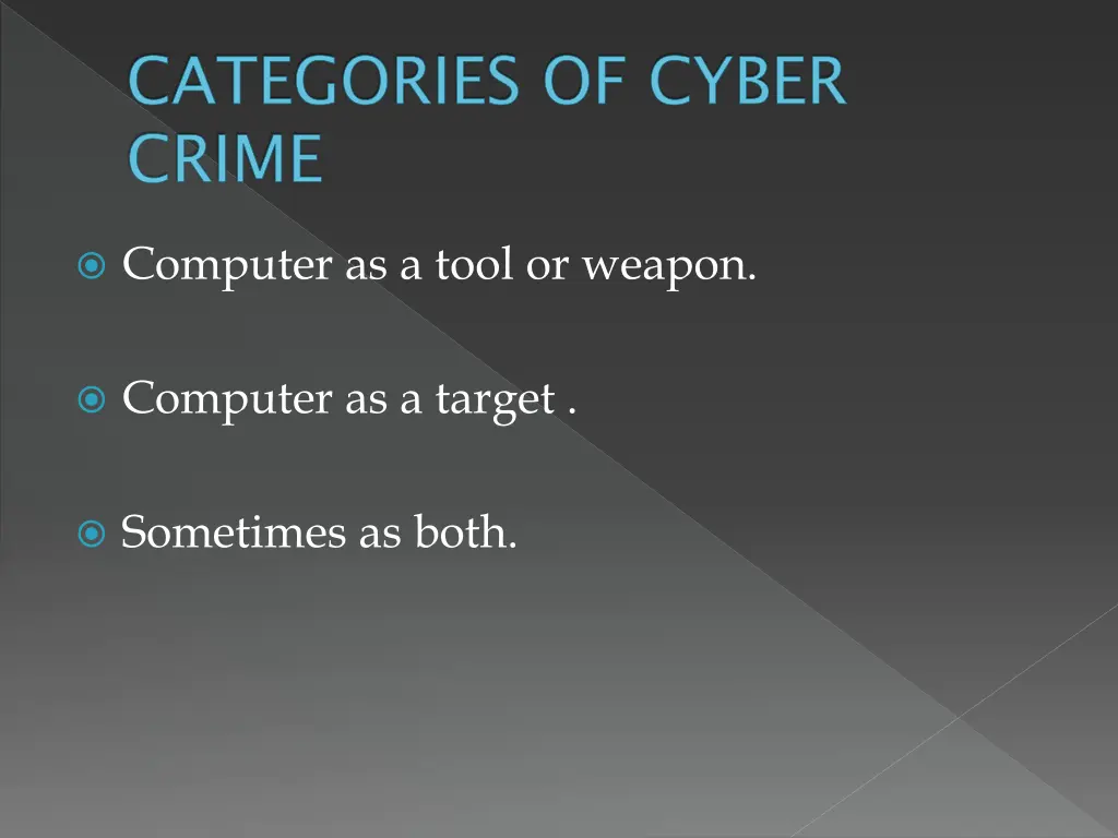 categories of cyber crime