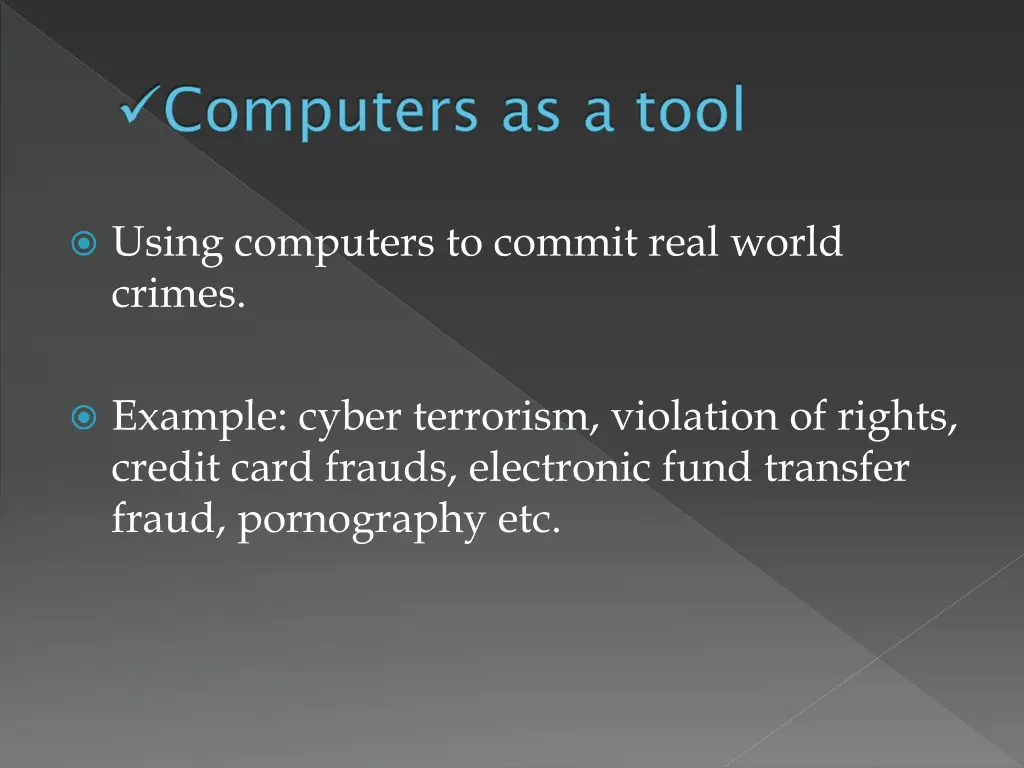 computers as a tool