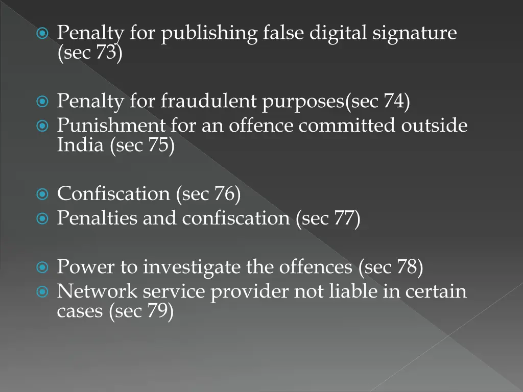 penalty for publishing false digital signature