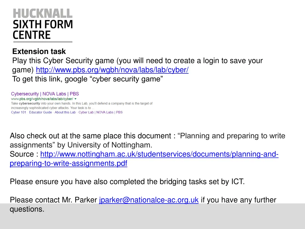extension task play this cyber security game