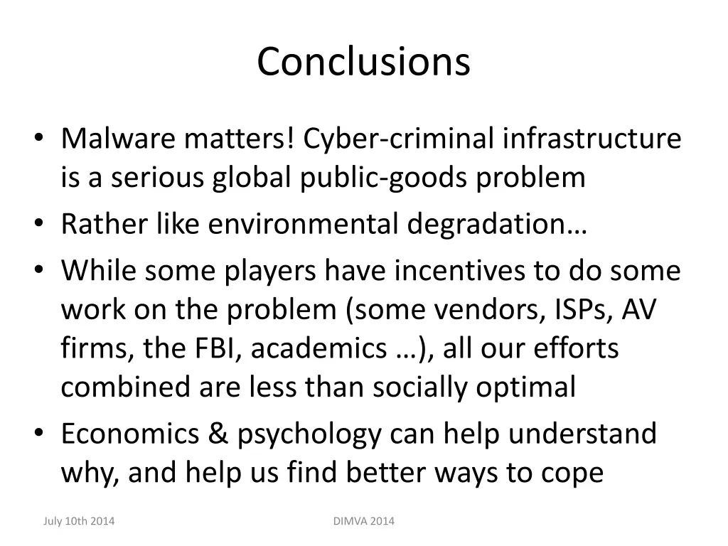 conclusions
