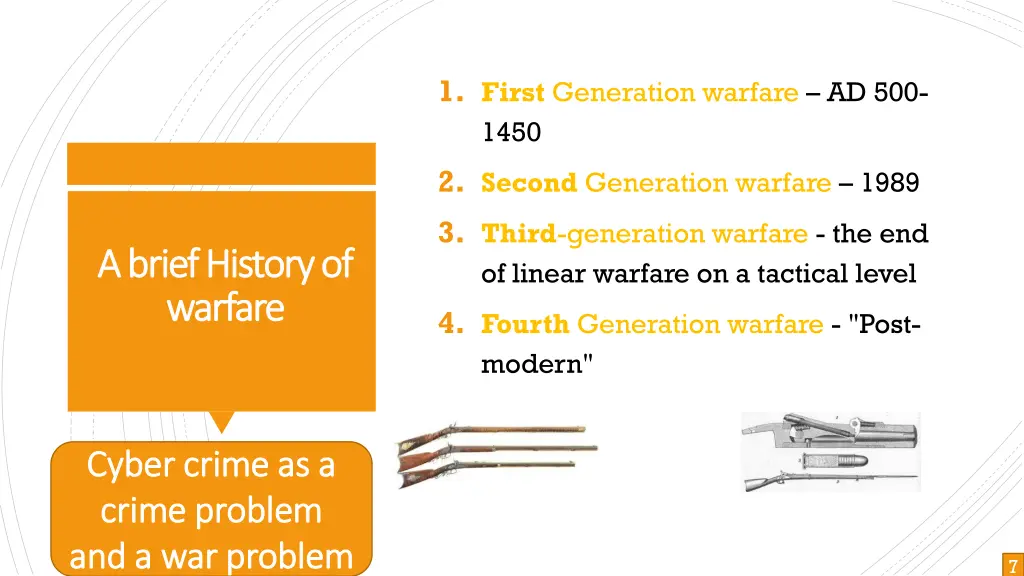 1 first generation warfare ad 500 1450