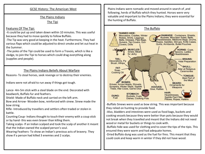 plains indians were nomadic and moved around