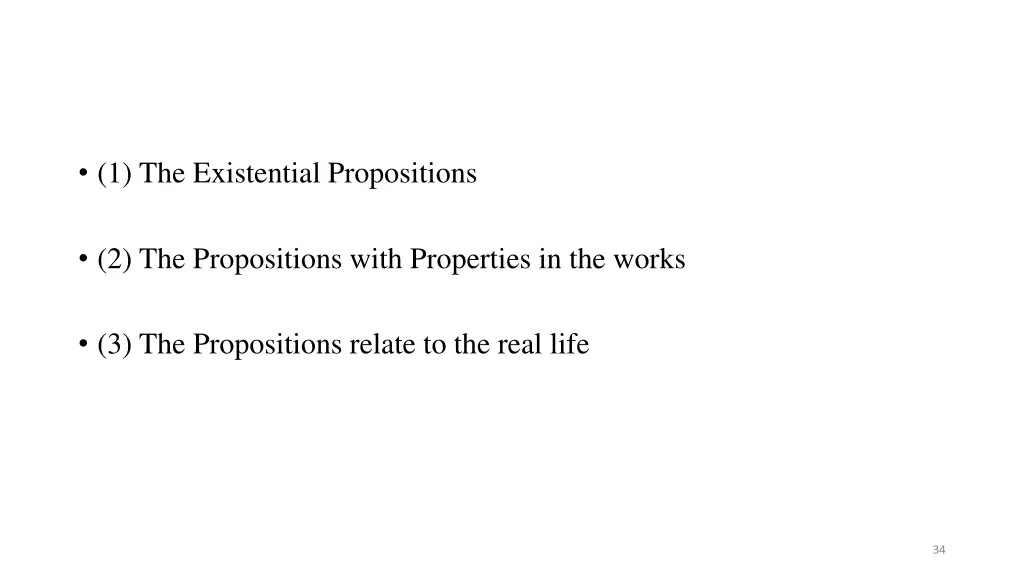 1 the existential propositions