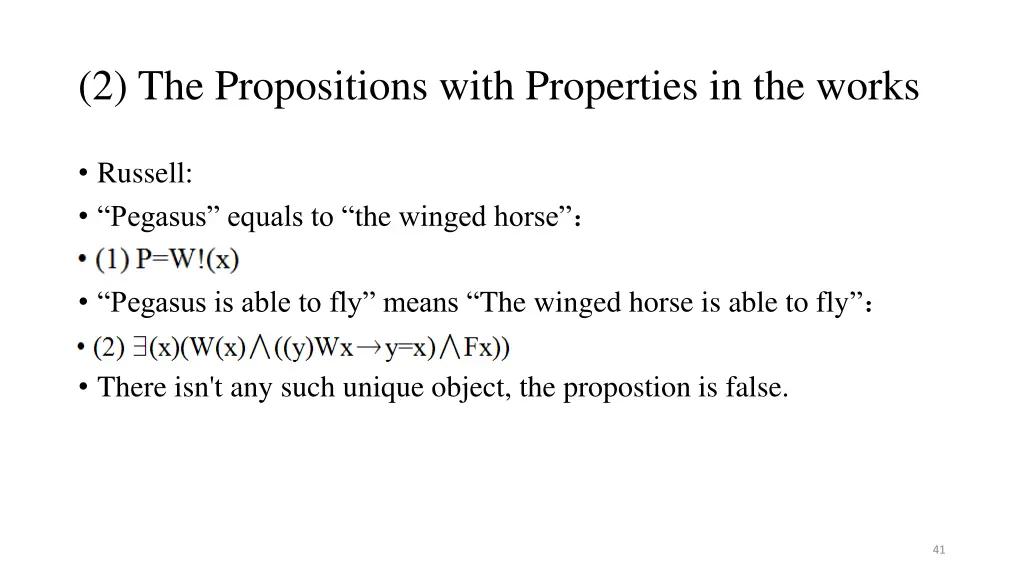 2 the propositions with properties in the works