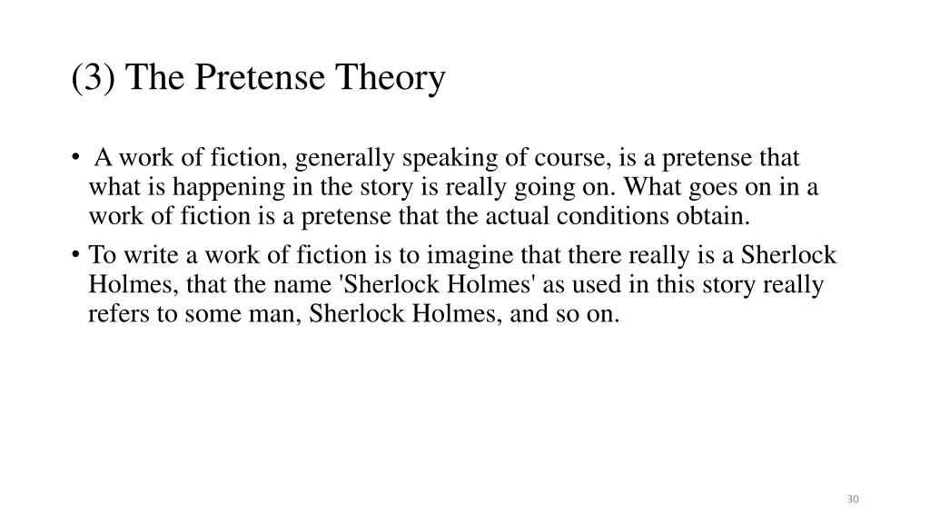 3 the pretense theory