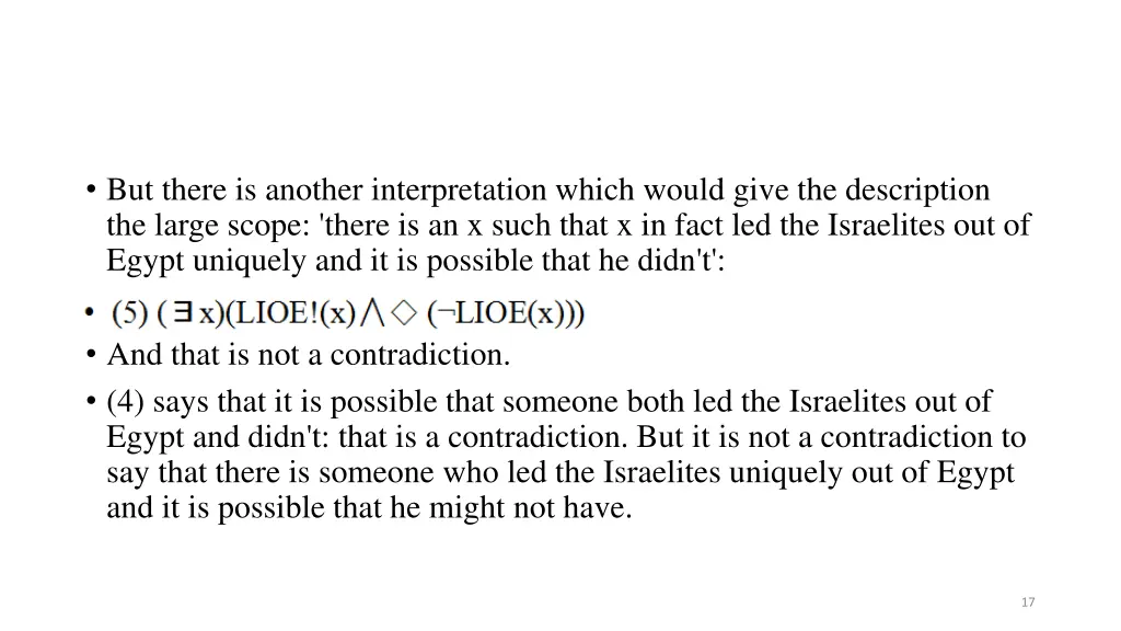 but there is another interpretation which would