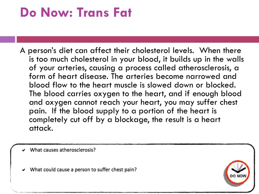 do now trans fat 1