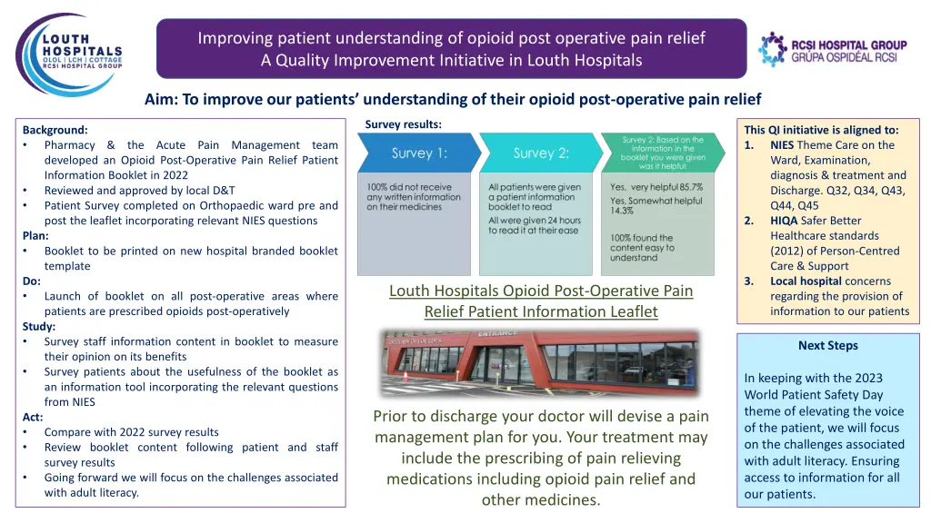 improving patient understanding of opioid post