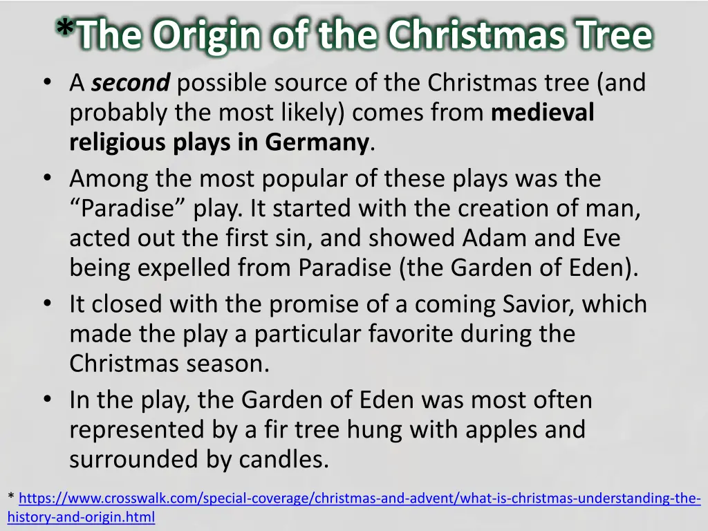 the origin of the christmas tree a second