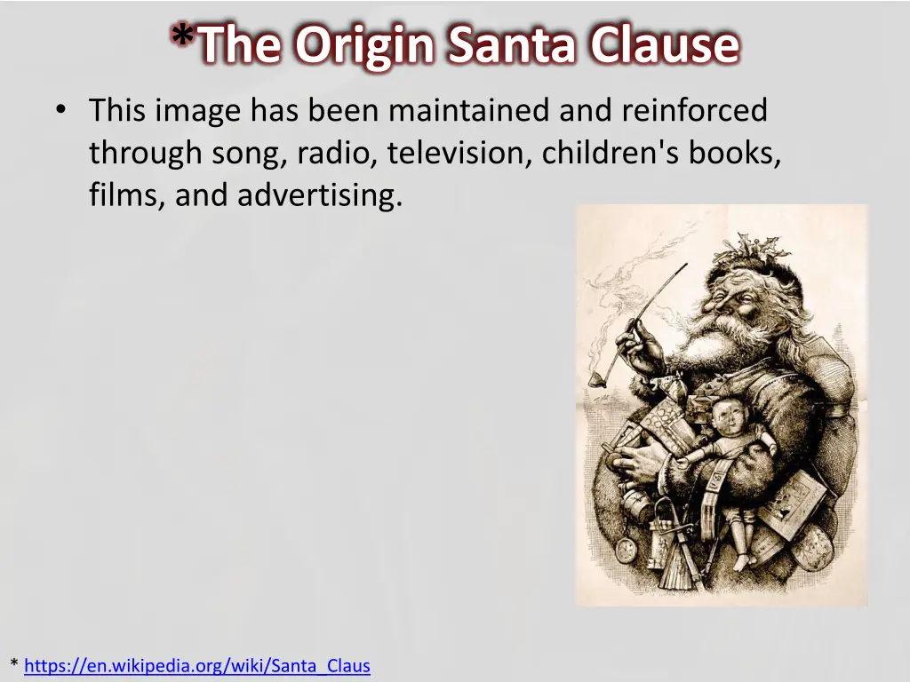 the origin santa clause this image has been