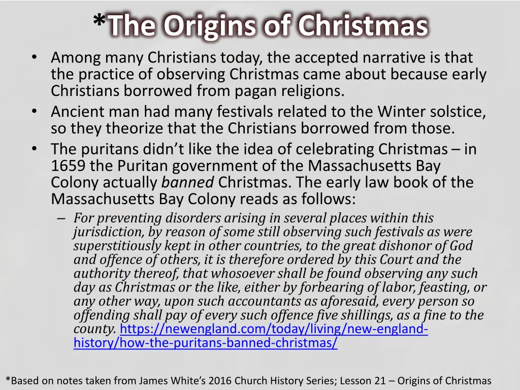 the origins of christmas among many christians