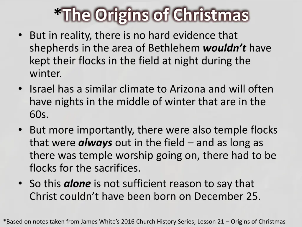 the origins of christmas but in reality there