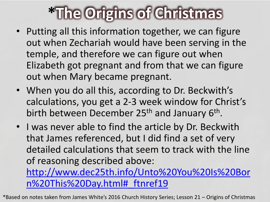 the origins of christmas putting all this