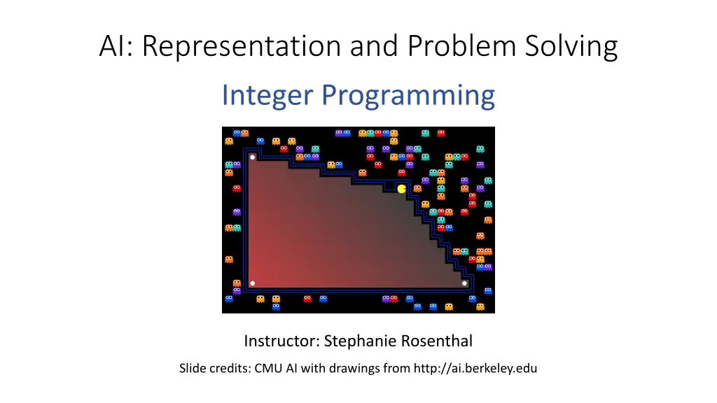 ai representation and problem solving
