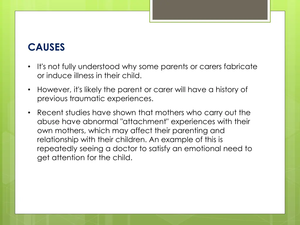 causes