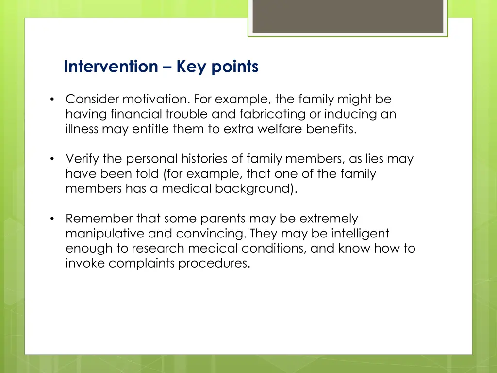 intervention key points 1