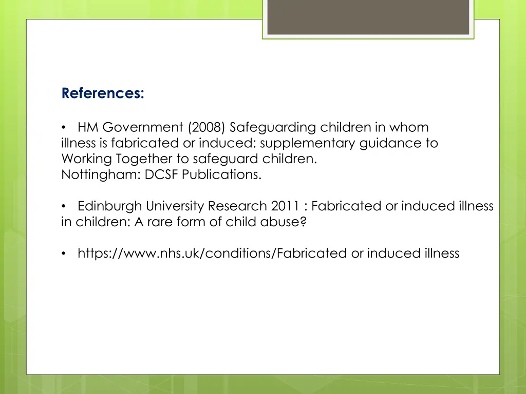 references