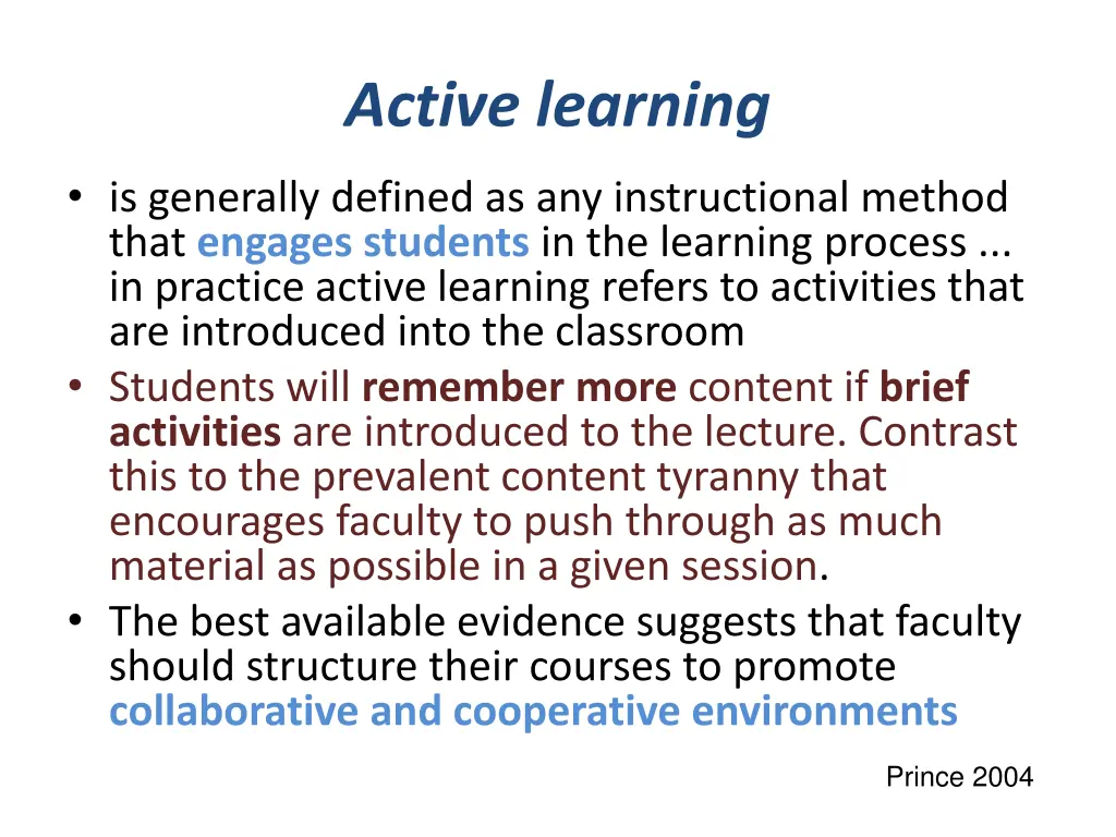 active learning