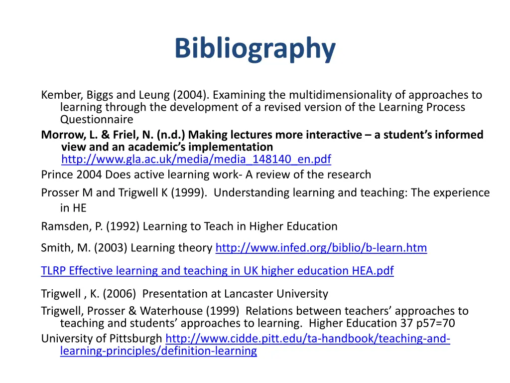 bibliography 1