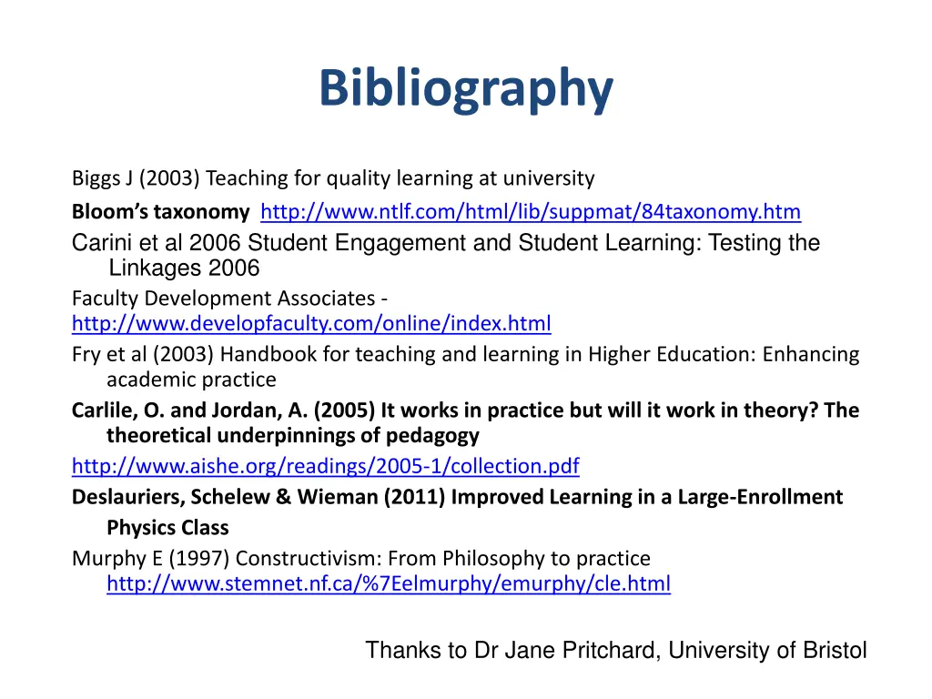 bibliography