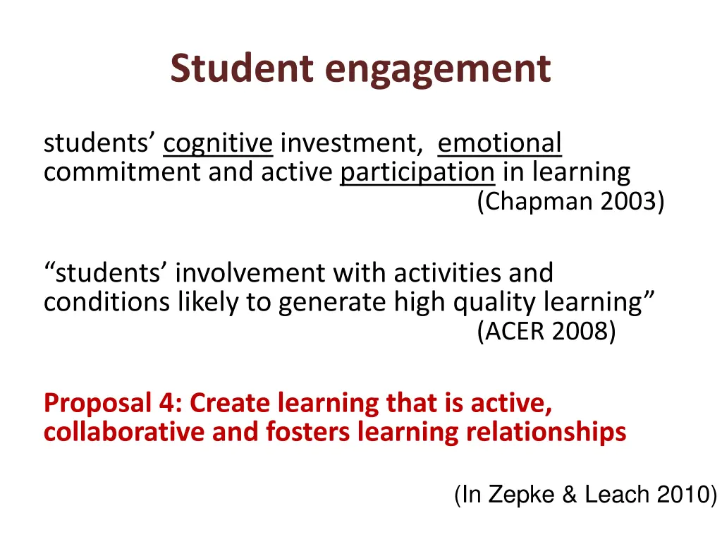 student engagement