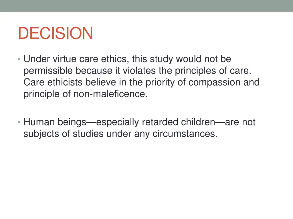 decision