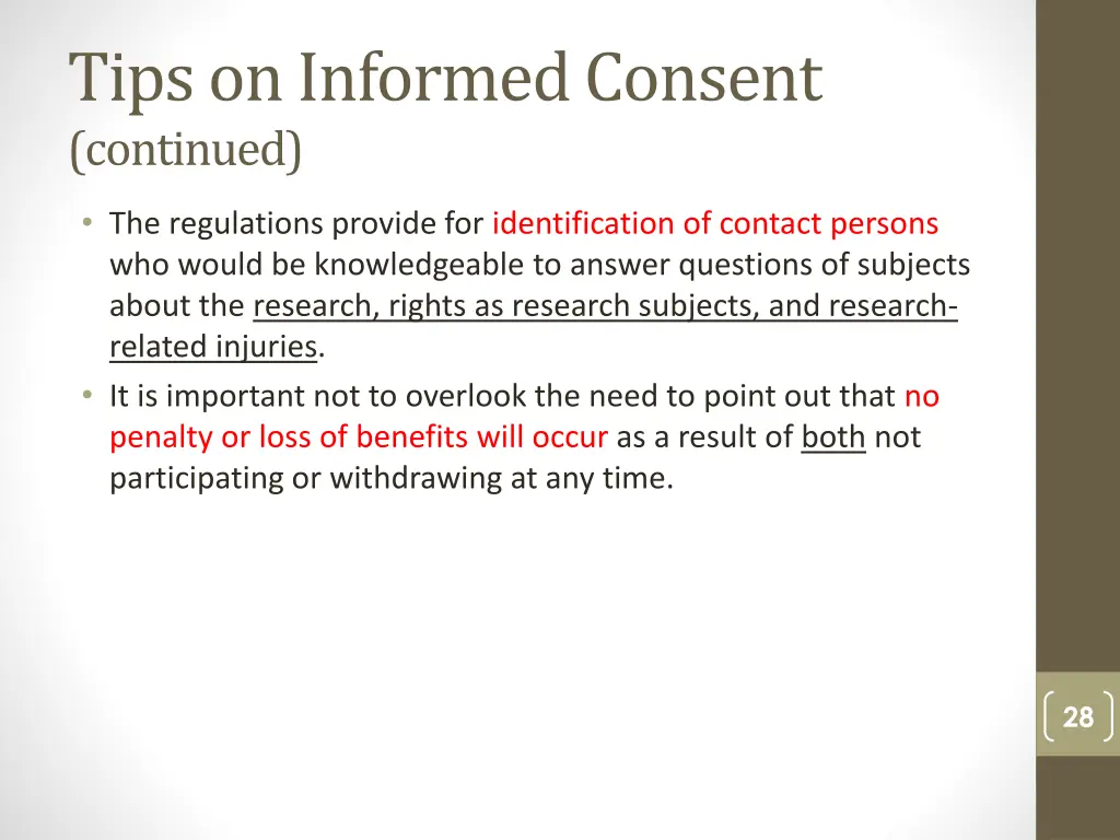 tips on informed consent continued 1