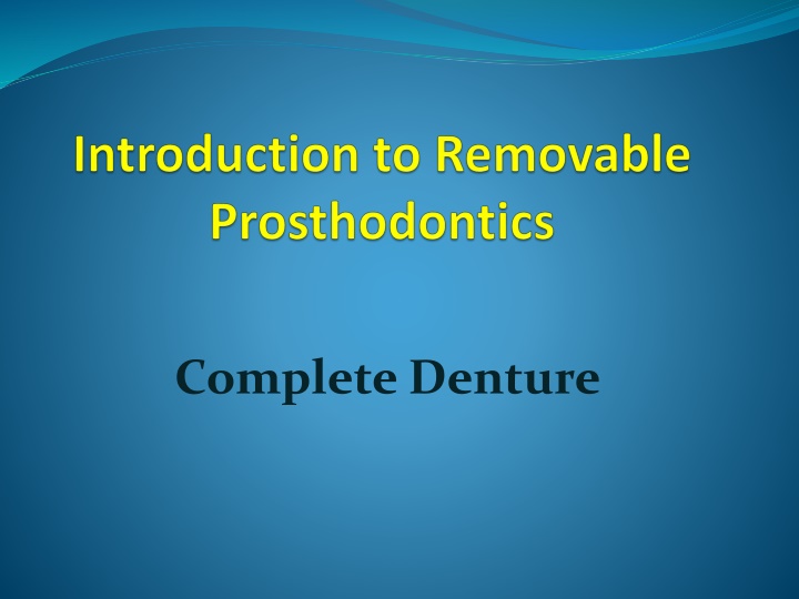 complete denture