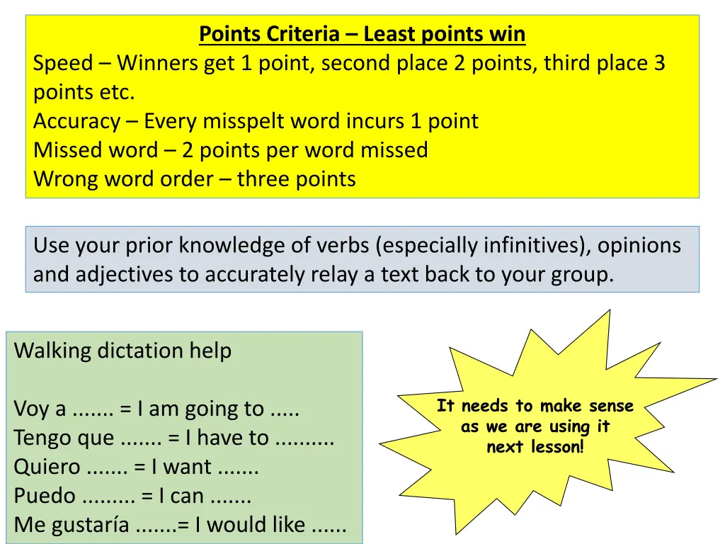 points criteria least points win