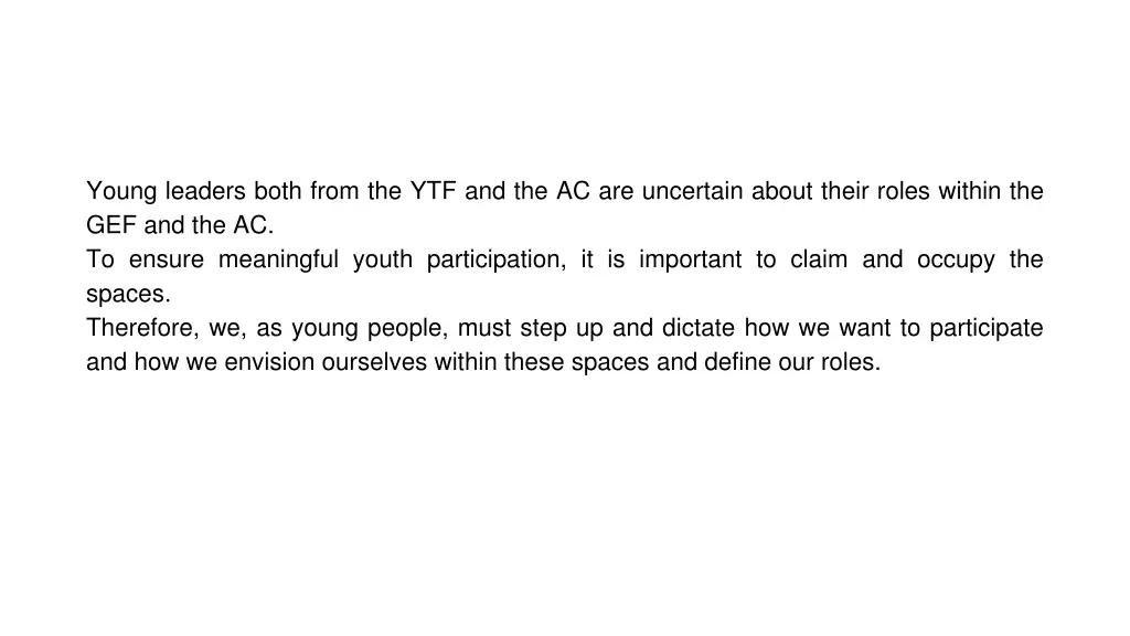 young leaders both from