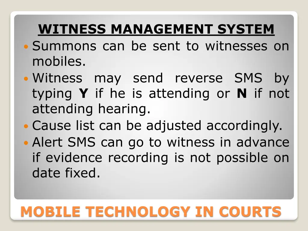 witness management system summons can be sent