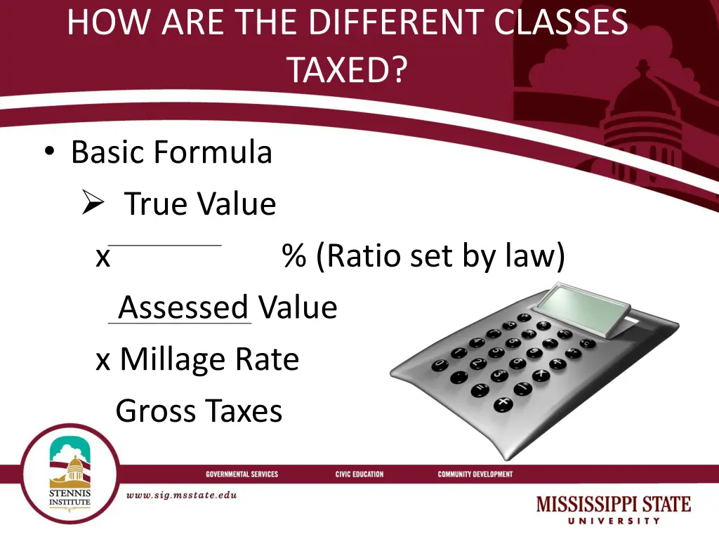 how are the different classes taxed