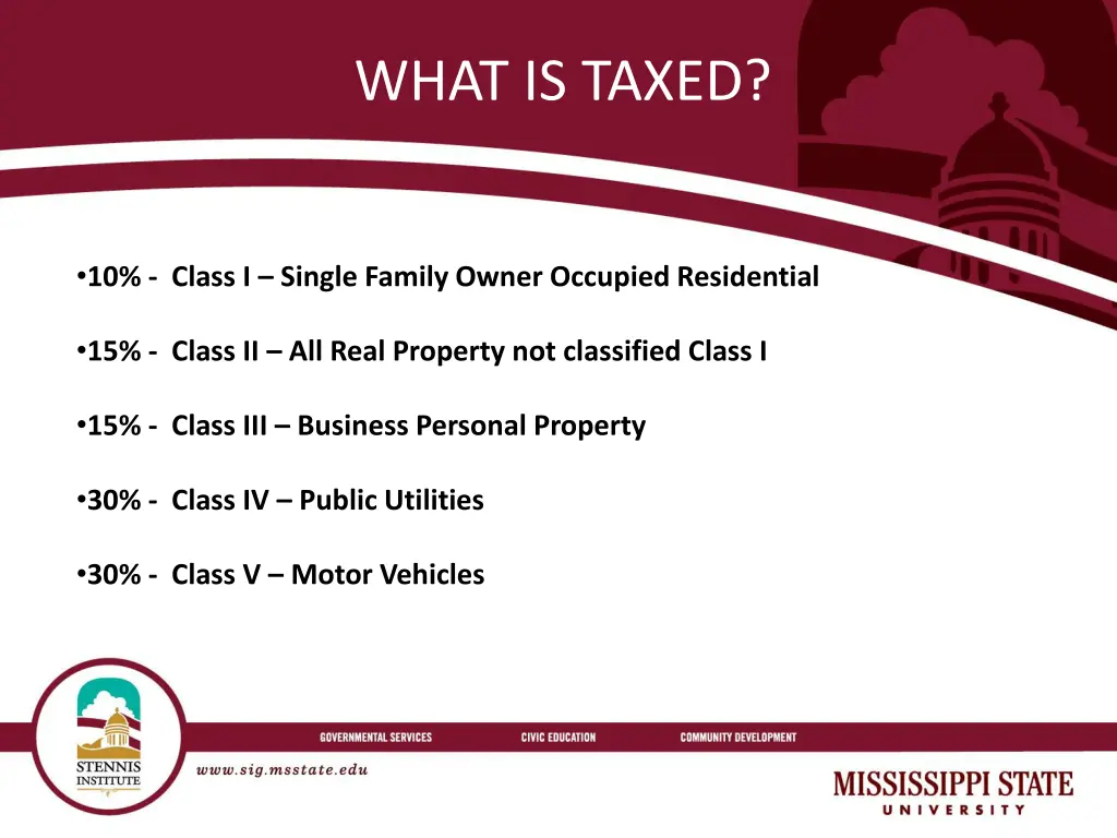 what is taxed