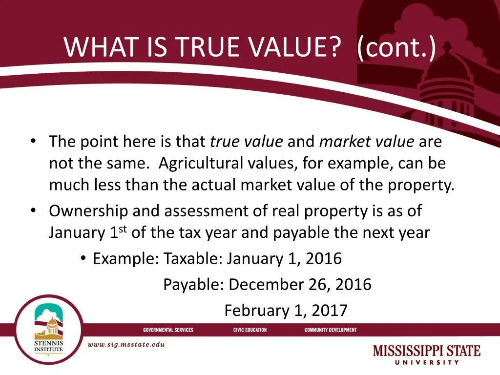 what is true value cont