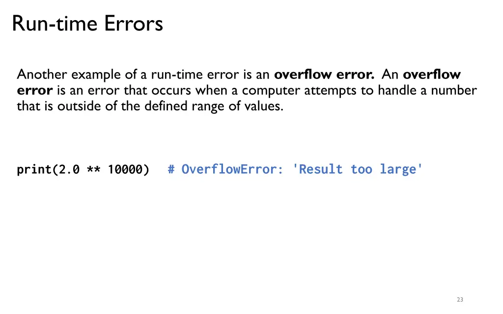 run time errors 2