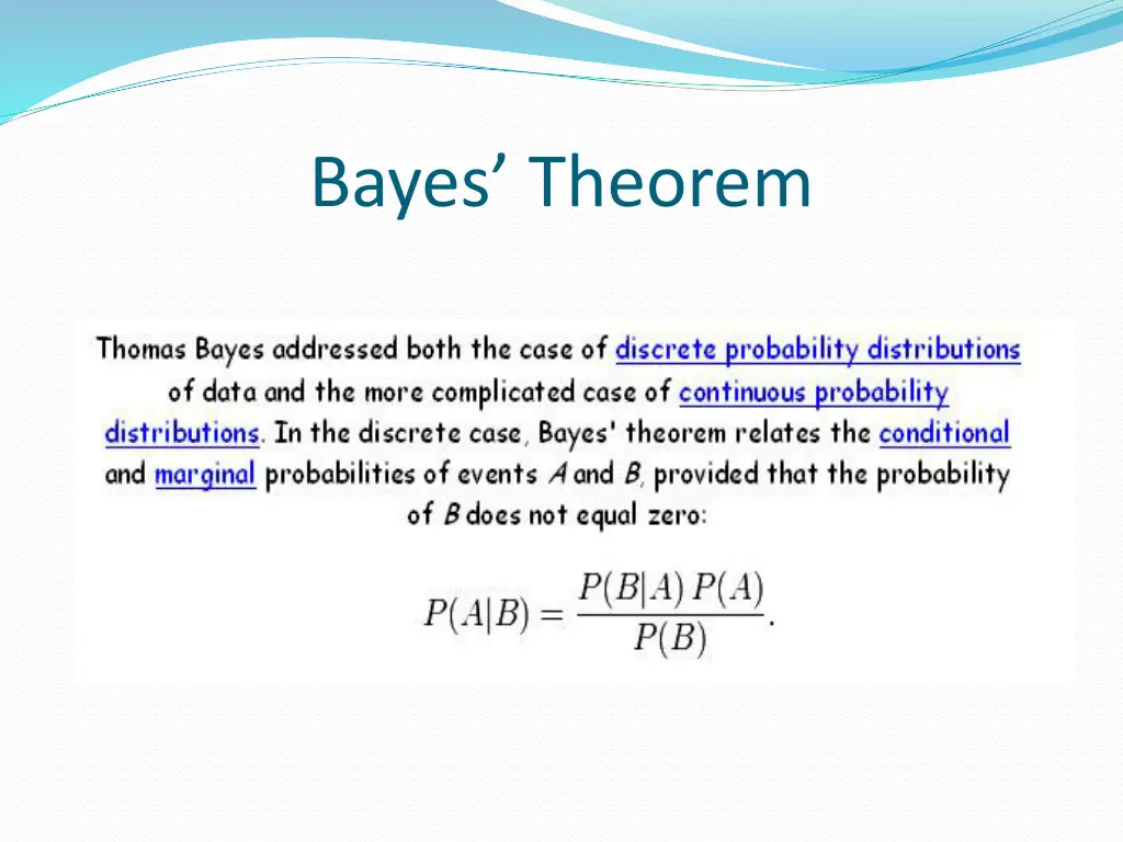 bayes theorem