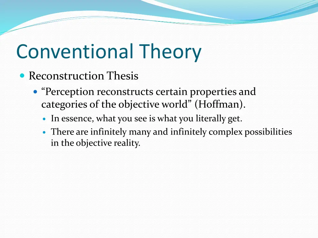 conventional theory