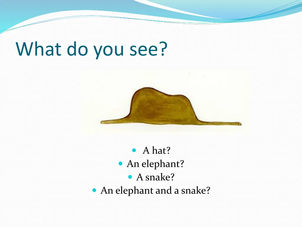 what do you see