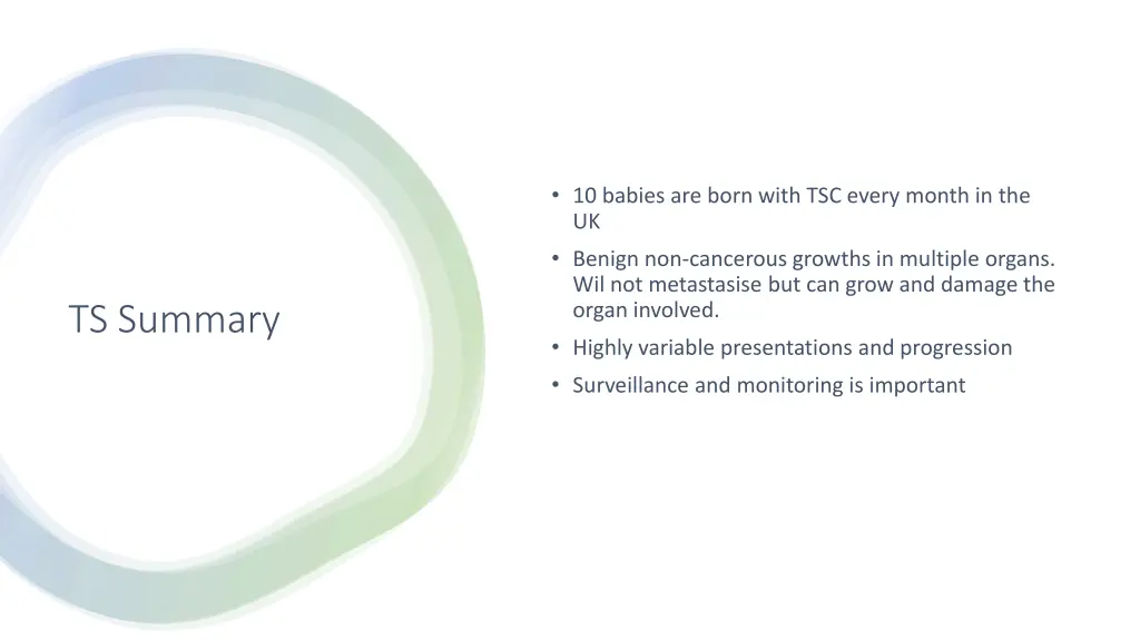 10 babies are born with tsc every month