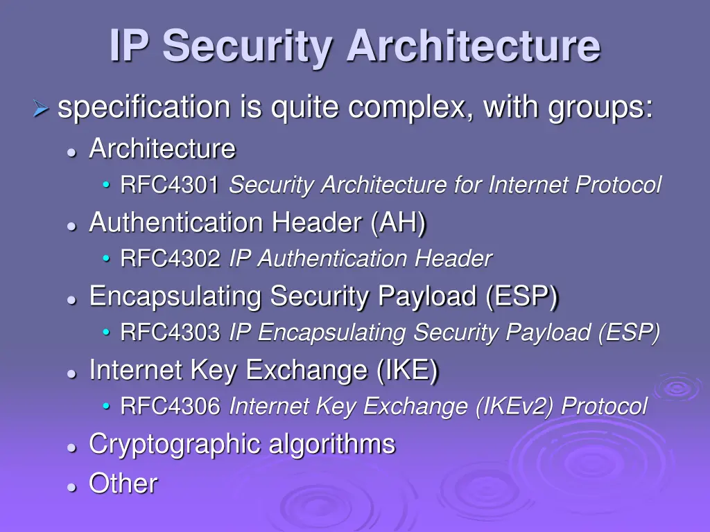 ip security architecture