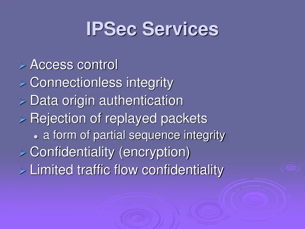 ipsec services