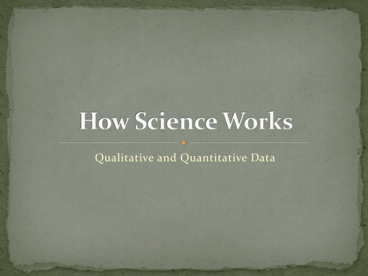 how science works