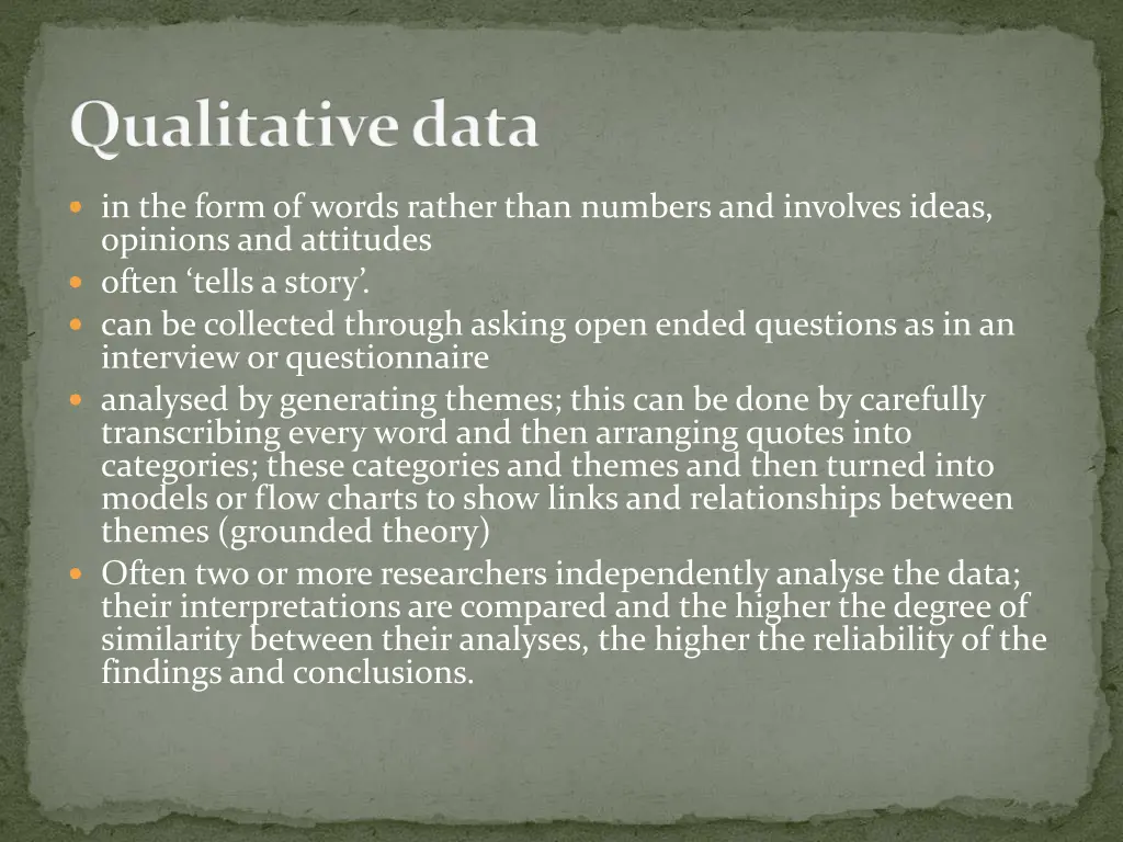 qualitative data