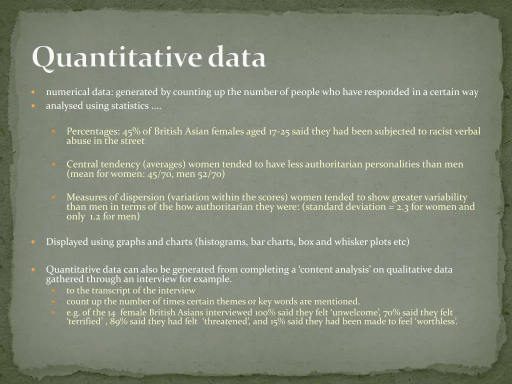 quantitative data